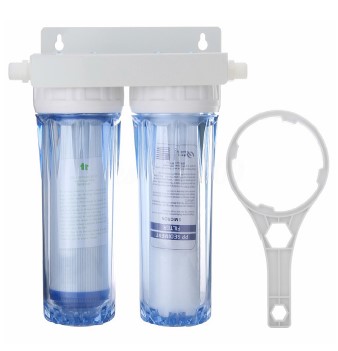 FILTRE DUO 10 POUCES SUPPORT BLANC